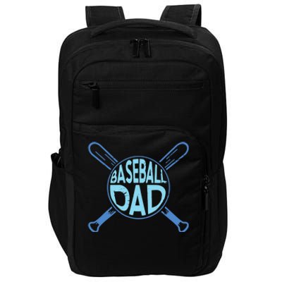 Baseball Dad Father Baseballer Daddy Papa Father's Day Impact Tech Backpack