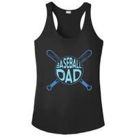 Baseball Dad Father Baseballer Daddy Papa Father's Day Ladies PosiCharge Competitor Racerback Tank