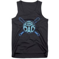 Baseball Dad Father Baseballer Daddy Papa Father's Day Tank Top