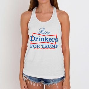 Beer Drinkers For Trump King Of Presidents Women's Knotted Racerback Tank