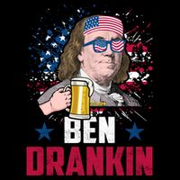 Ben Drankin Funny Benjamin Franklin July 4th Independence Gift Impact Tech Backpack