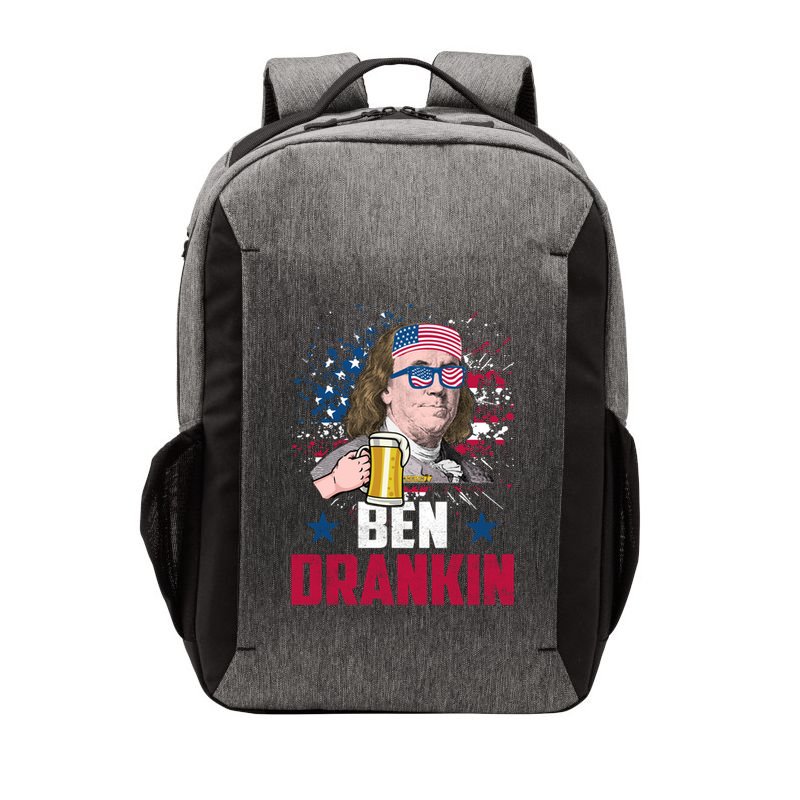 Ben Drankin Funny Benjamin Franklin July 4th Independence Gift Vector Backpack