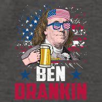 Ben Drankin Funny Benjamin Franklin July 4th Independence Gift Vector Backpack