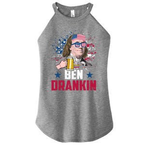 Ben Drankin Funny Benjamin Franklin July 4th Independence Gift Women's Perfect Tri Rocker Tank