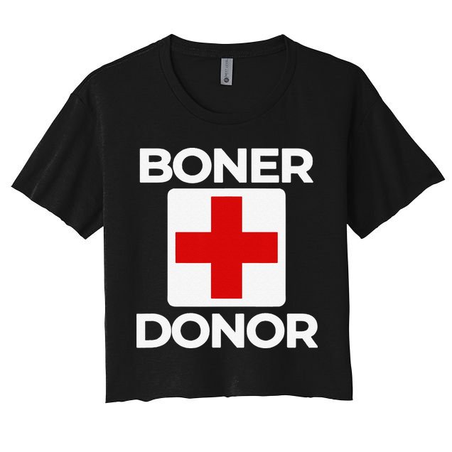 Boner Donor Funny Halloween Crop Top