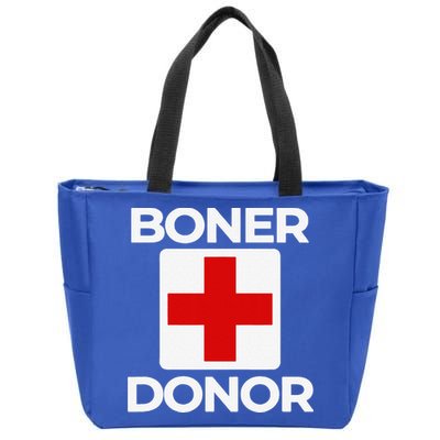Boner Donor Funny Halloween Zip Tote Bag