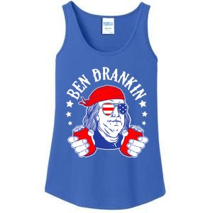 Ben Drankin Funny 4th Of July American Flag Usa Patriotic Gift Ladies Essential Tank