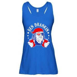 Ben Drankin Funny 4th Of July American Flag Usa Patriotic Gift Ladies Essential Flowy Tank