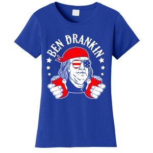 Ben Drankin Funny 4th Of July American Flag Usa Patriotic Gift Women's T-Shirt