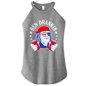 Ben Drankin Funny 4th Of July American Flag Usa Patriotic Gift Women's Perfect Tri Rocker Tank