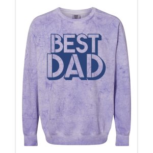 Best Dad Father's Day Gift Colorblast Crewneck Sweatshirt