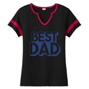 Best Dad Father's Day Gift Ladies Halftime Notch Neck Tee