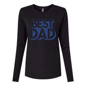 Best Dad Father's Day Gift Womens Cotton Relaxed Long Sleeve T-Shirt