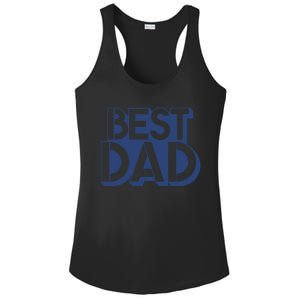 Best Dad Father's Day Gift Ladies PosiCharge Competitor Racerback Tank