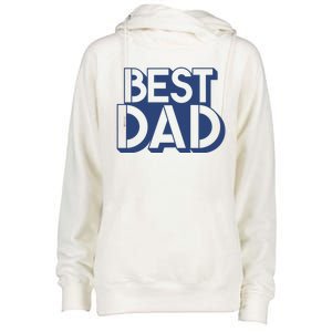 Best Dad Father's Day Gift Womens Funnel Neck Pullover Hood