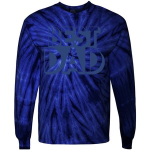 Best Dad Father's Day Gift Tie-Dye Long Sleeve Shirt