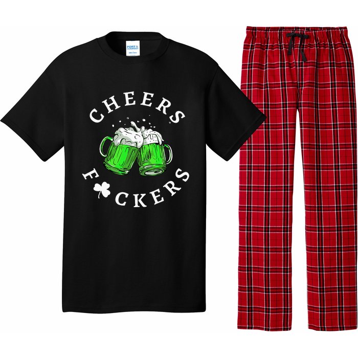 Beer Drinking Funny Cheers Fckers' St Patricks Day Pajama Set