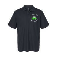 Beer Drinking Funny Cheers Fckers' St Patricks Day Softstyle Adult Sport Polo