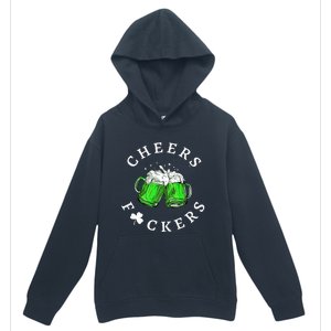 Beer Drinking Funny Cheers Fckers' St Patricks Day Urban Pullover Hoodie