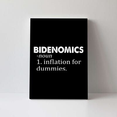 Bidenomics Definition Funny AntiBiden Canvas