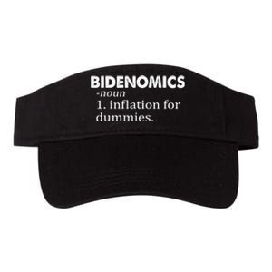 Bidenomics Definition Funny AntiBiden Valucap Bio-Washed Visor