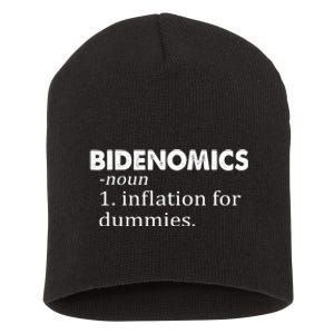 Bidenomics Definition Funny AntiBiden Short Acrylic Beanie