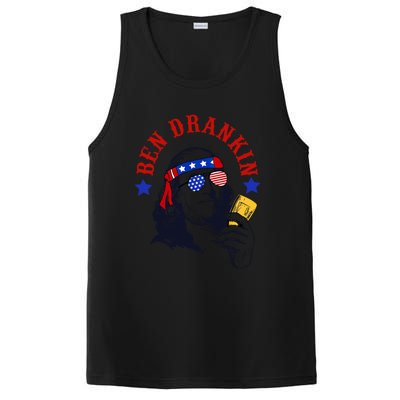 Ben Drankin Funny 4th Of July Benjamin Franklin Clothes Great Gift PosiCharge Competitor Tank