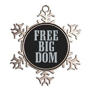 Big Dom Football Metallic Star Ornament