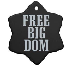 Big Dom Football Ceramic Star Ornament