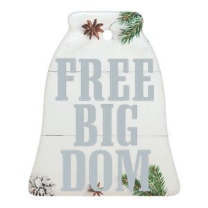 Big Dom Football Ceramic Bell Ornament