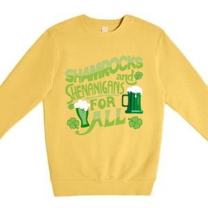 Beer Drinking For Saint Patricks Day Premium Crewneck Sweatshirt