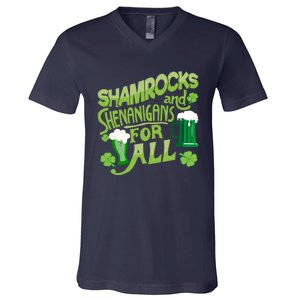 Beer Drinking For Saint Patricks Day V-Neck T-Shirt