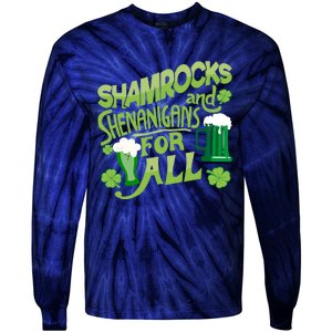 Beer Drinking For Saint Patricks Day Tie-Dye Long Sleeve Shirt