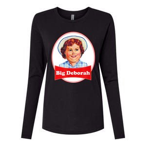 Big Deborah Funny Big Deborah Womens Cotton Relaxed Long Sleeve T-Shirt