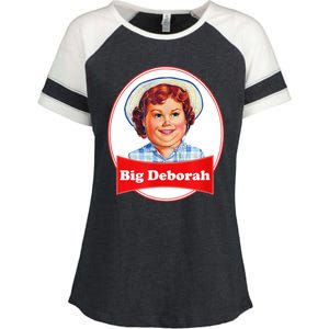 Big Deborah Funny Big Deborah Enza Ladies Jersey Colorblock Tee