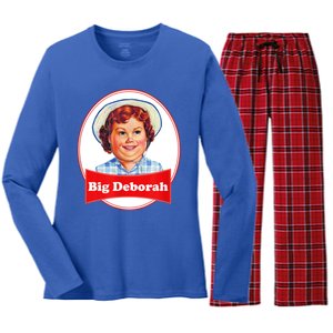 Big Deborah Funny Big Deborah Women's Long Sleeve Flannel Pajama Set 