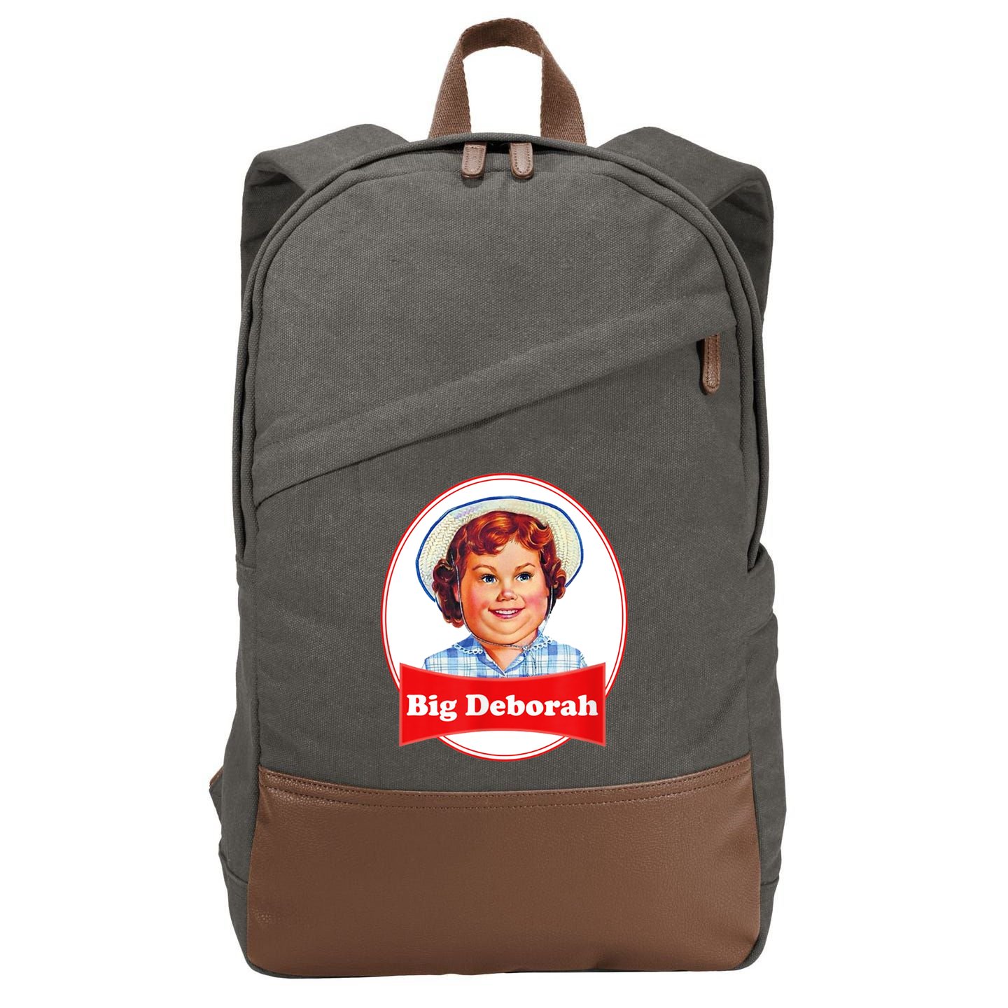 Big Deborah Funny Big Deborah Cotton Canvas Backpack