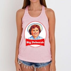 Big Deborah Funny Big Deborah Women's Knotted Racerback Tank