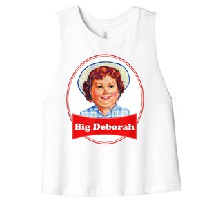 Big Deborah Funny Big Deborah Women's Racerback Cropped Tank