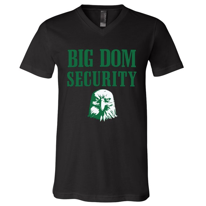 Big Dom Football V-Neck T-Shirt