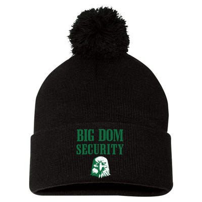 Big Dom Football Pom Pom 12in Knit Beanie