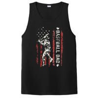 Baseball Dad Flag Gifts Dad Baseball Fathers Day PosiCharge Competitor Tank