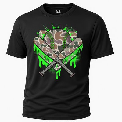 Baseball Drip For Ice Cream Dripping Baseball Camo Performance Shirt