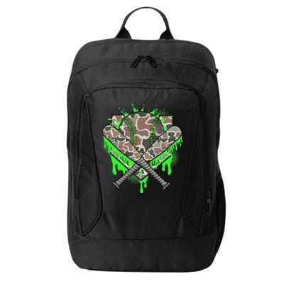 Baseball Drip For Ice Cream Dripping Baseball Camo City Backpack