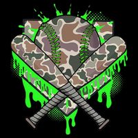 Baseball Drip For Ice Cream Dripping Baseball Camo City Backpack