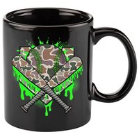 Baseball Drip For Ice Cream Dripping Baseball Camo 11oz C Handle Ceramic Mug