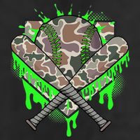 Baseball Drip For Ice Cream Dripping Baseball Camo 11oz C Handle Ceramic Mug