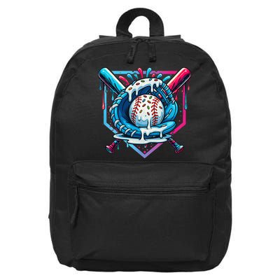 Baseball Drip For Ice Cream Drip Baseball 16 in Basic Backpack