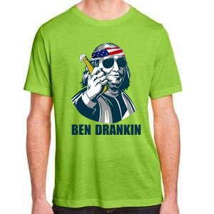 Ben Drankin Franklin Us President 4th Of July Beer Ing Cool Gift Adult ChromaSoft Performance T-Shirt