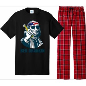 Ben Drankin Franklin Us President 4th Of July Beer Ing Cool Gift Pajama Set